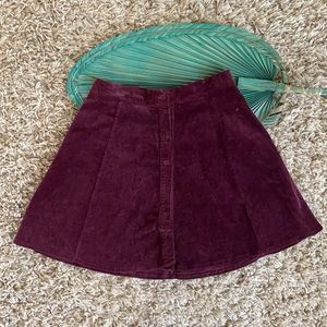Brandy Melville Burgundy Skirt